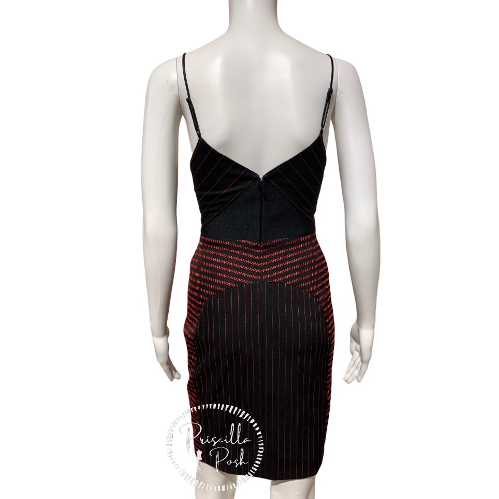 Alexander Wang Black Dress With Red Detail Bodycon - Picture 9 of 16